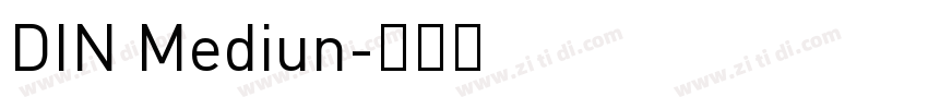 DIN Mediun字体转换